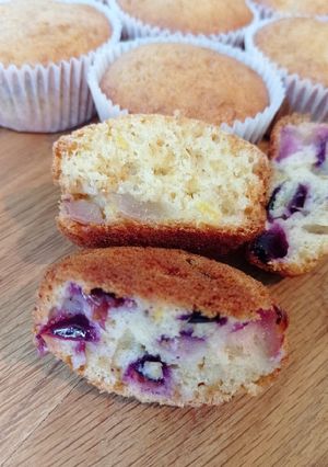 Лимонні мафіни з виноградом