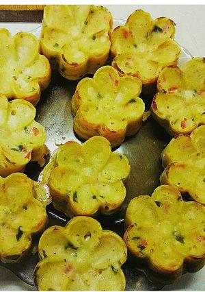 Куриные маффины с сыром