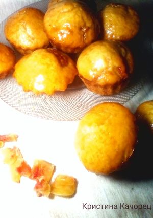 Маффины с цукатами и цедрой лимона