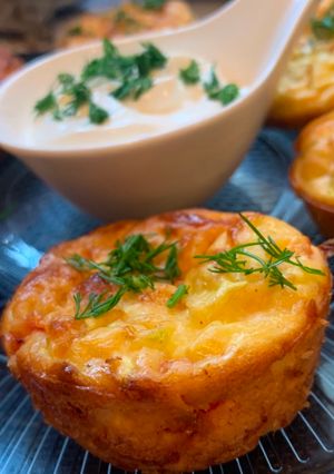 Маффины из кабачков с сыром