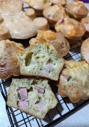 Мафіни з ковбасою та сиром