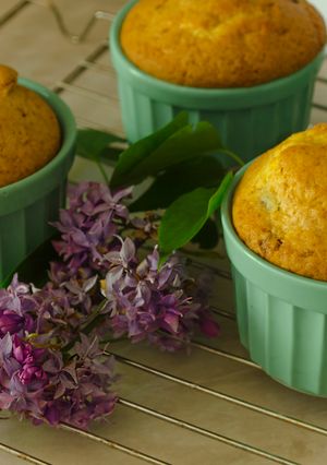 Мафіни з замороженими ягодами на сметані