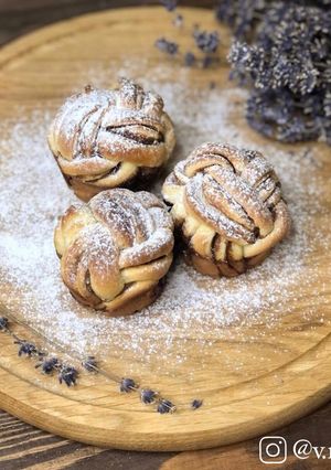 Плетений мафін із корицею/какао