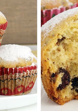 Нежные маффины с начинкой