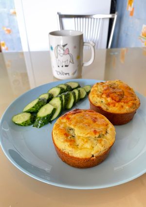 Сырные пп маффины