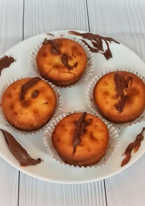 Новогодние сладости - Маффины с нутеллой