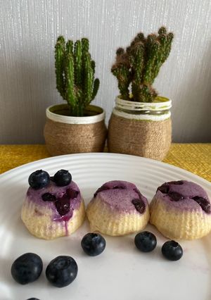 Творожні мафіни з лохиною на пару