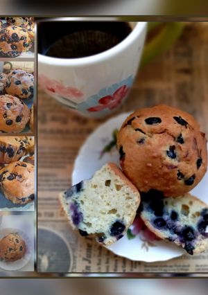 Сирні мафіни з чорницею