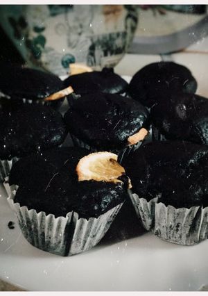 Шоколадні мафіни "Double Chocolate" з крихтами чорного шоколаду, цедрою і соком апельсина на йогурті