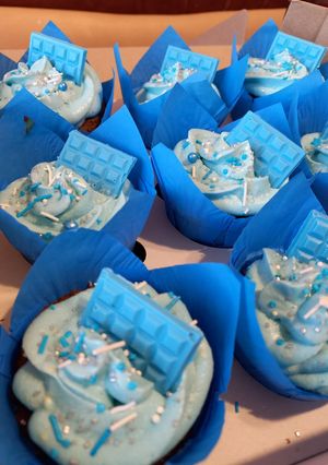 Шоколадні мафіни з вишневою начинкою