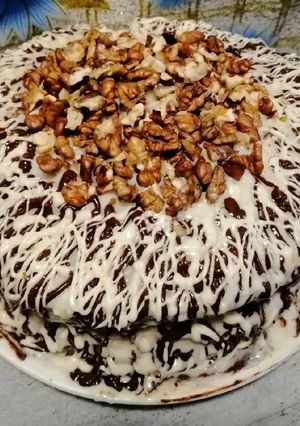 Медовик на кефире