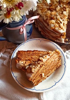 Медовик со сметанным кремом