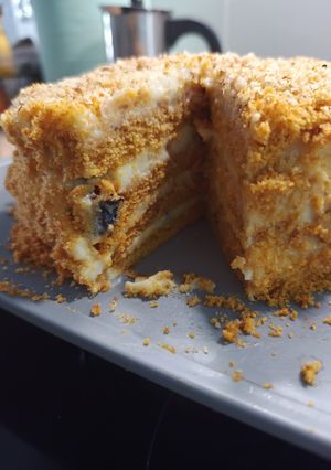 Медівник без розкачування коржів