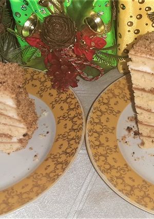 Торт "Медовик" на сковороде