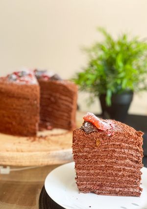 Шоколадний медівник з вишнею