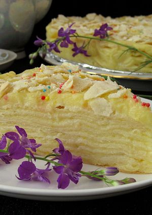 "Мокрый" Наполеон с пломбиром