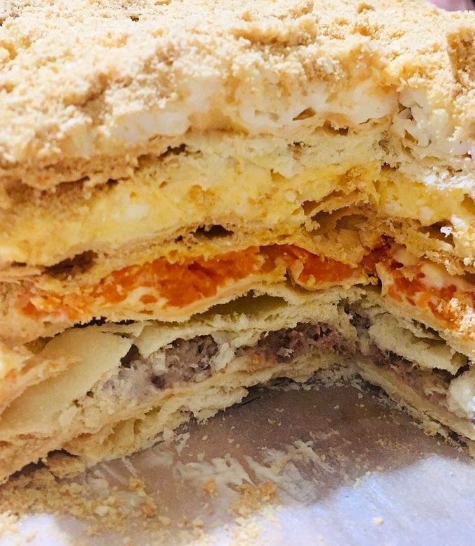 Изумительно вкусный закусочный торт 