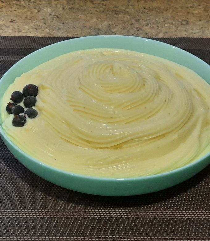 Заварний крем для наполеону зі згущеним молоком