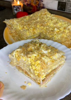 Солоний торт "Наполеон"