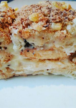 Торт Наполеон без выпечки из ушек