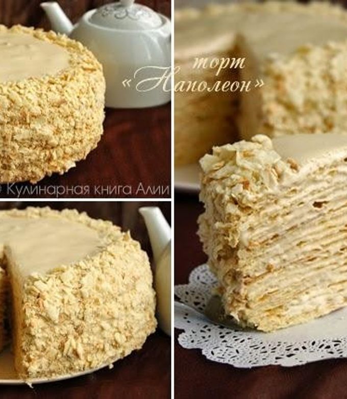 Торт "наполеон" с очень вкусным кремом