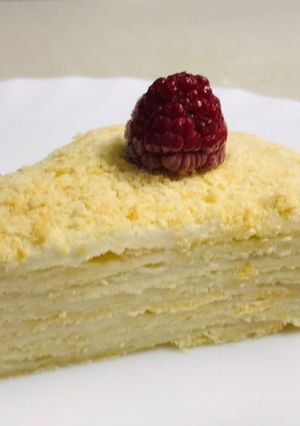 Торт "Наполеон" с кокосовым кремом