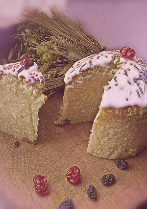 Бездрожжевой кулич