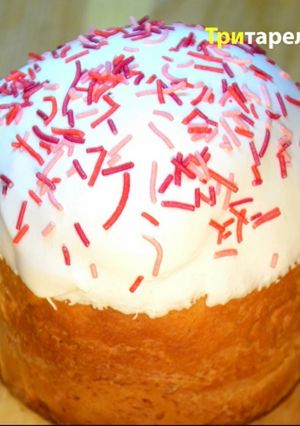 Пасхальный кулич с лимоном