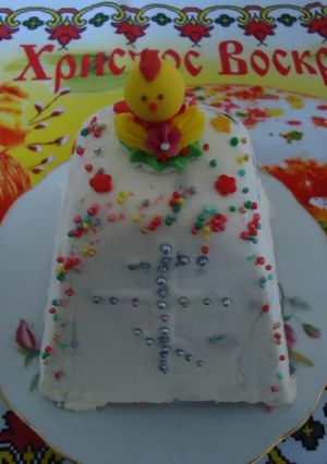 Творожная паска с черносливом