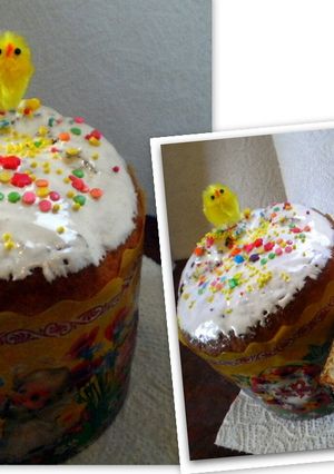 Творожный кулич