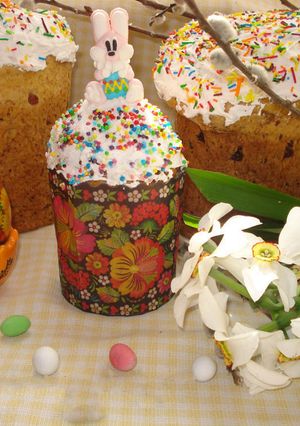 Творожный кулич на опаре