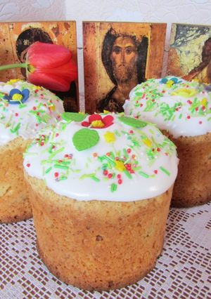 Творожный кулич без дрожжей