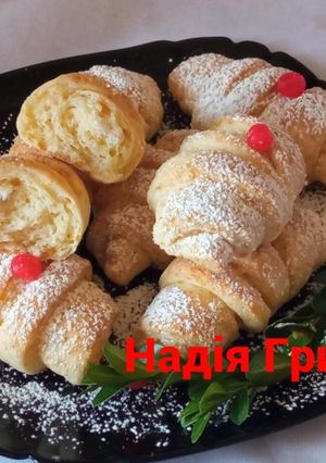 Найсмачніші рогалики з сирного тіста з кокосом