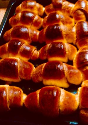 Рогалики с яблочным повидлом (джемом)