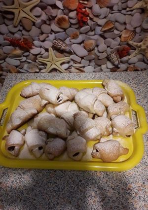 Рогалики с яблочным вареньем