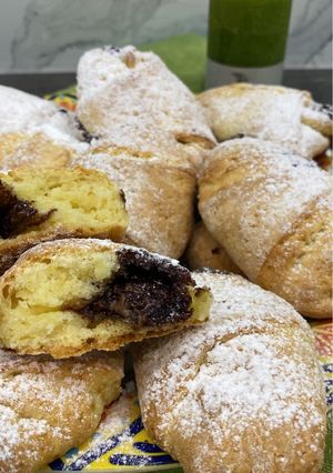 Сирні рогалики з Nutella