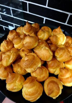 Профитроли с апельсиновым курдом