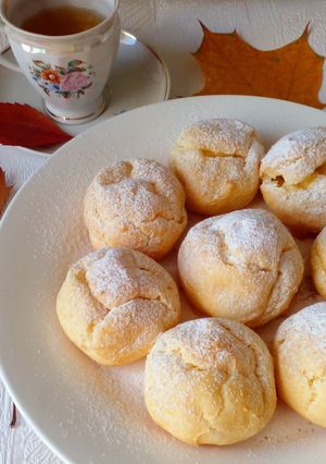 Профітролі з гарбузовим кремом