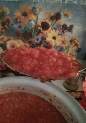 Аджика с яблоками