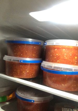 Аджика на зиму острая