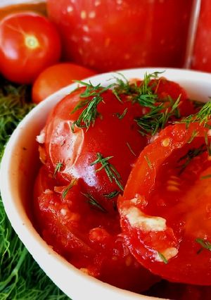 Помидоры в аджике на зиму