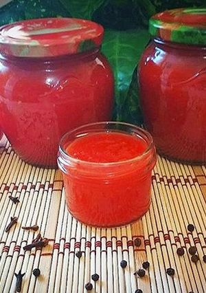 Кетчуп на зиму "Домашний пряный"