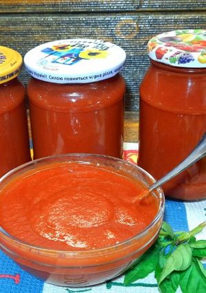 Кетчуп на зиму/Домашній кетчуп без крохмалю та довгого уварювання/Смачніше магазинного)