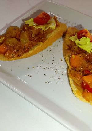 Брускети з кабачковою ікрою