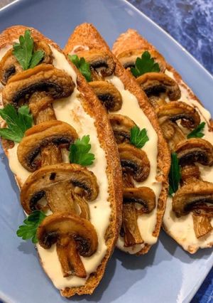 Брускетта с грибами!