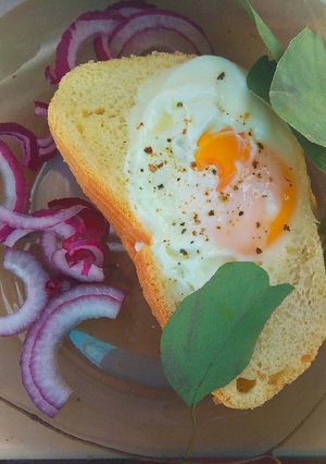 Бутерброд с яйцом