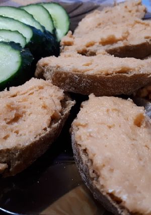 Бутерброды к завтраку с рыбной намазкой (ПП)