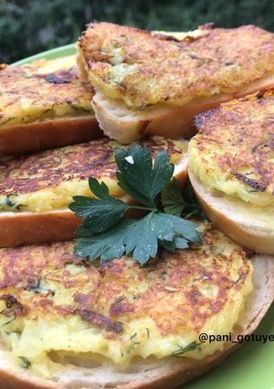 Гарячі бутерброди з картоплею