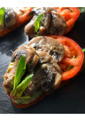 Грибная брускетта