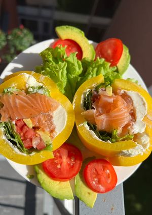 Кето бутерброд із перця